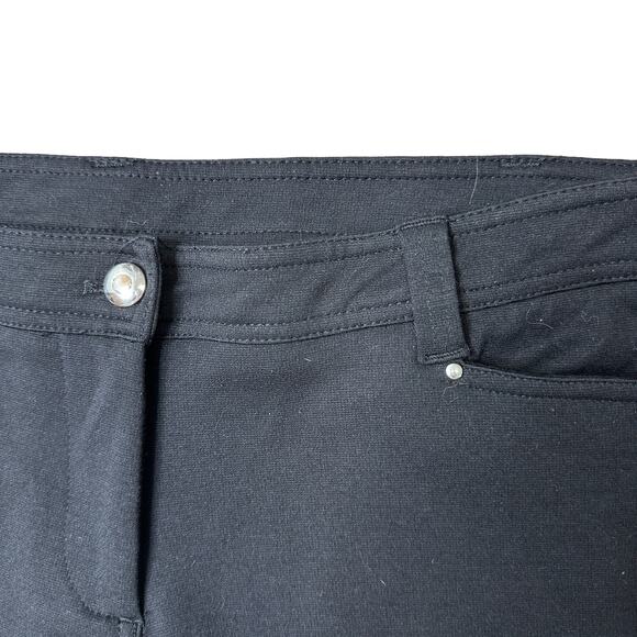 Luciano Dante Black Professional Career Pants Straight Leg 10 Size - Picture 5 of 6